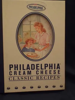 2001 Philadelphia Cream Cheese Classic Recipes Cookbook, Hardcover Book