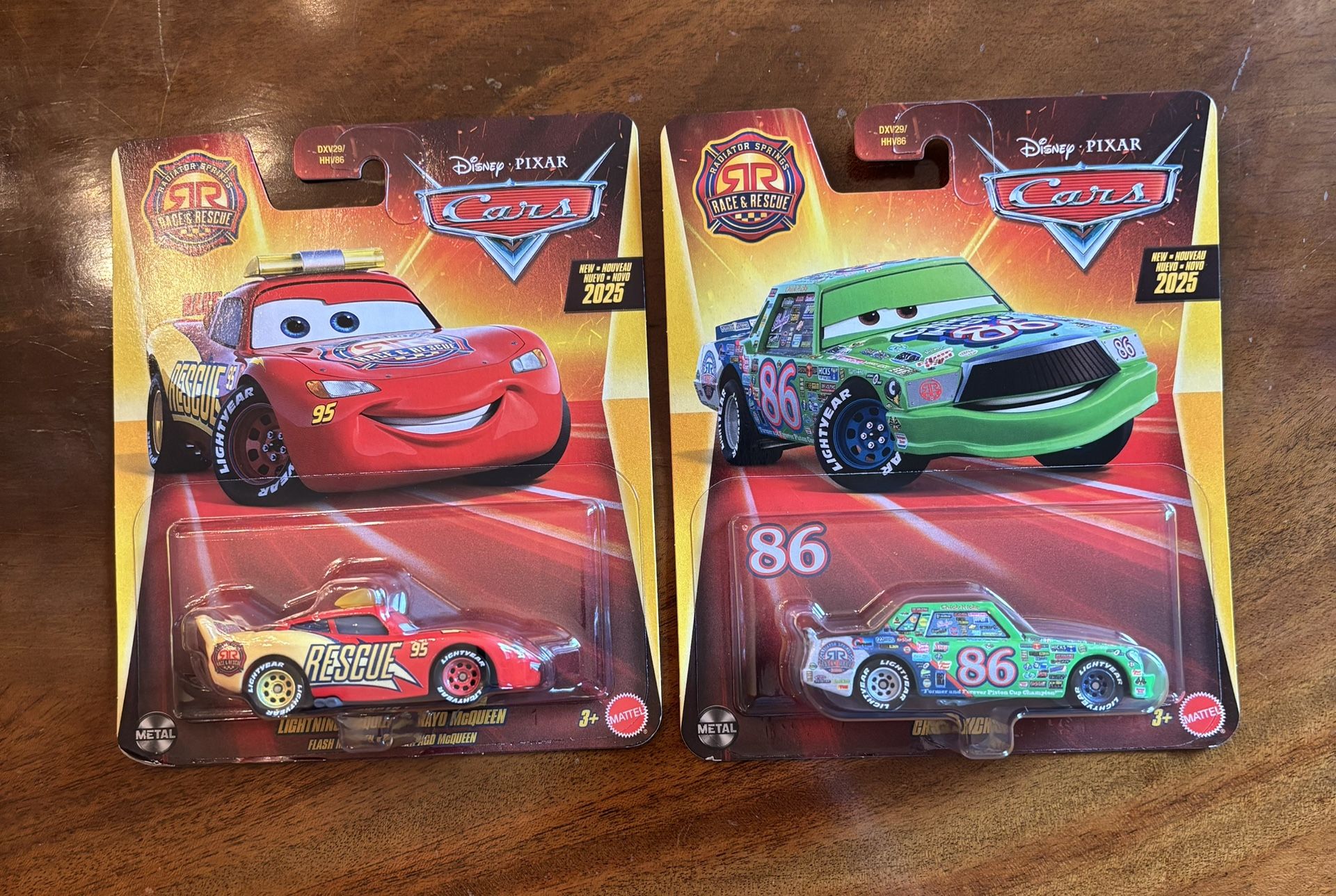 Disney Pixar Cars Race And Rescue Lightning McQueen And Chick Hicks Lot
