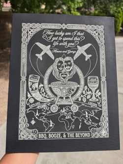 🖼️ Custom Laser Engraved Canvas – Any Design or Photo