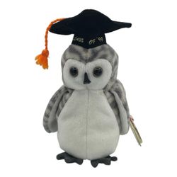 Rare-1999 vtg TY Beanie Baby “Wiser” Owl graduation- NWT