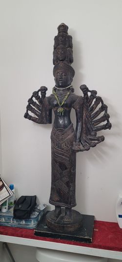 Hindu Vishnu Statue Iron