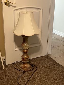 Pair of Mexican onyx lamps