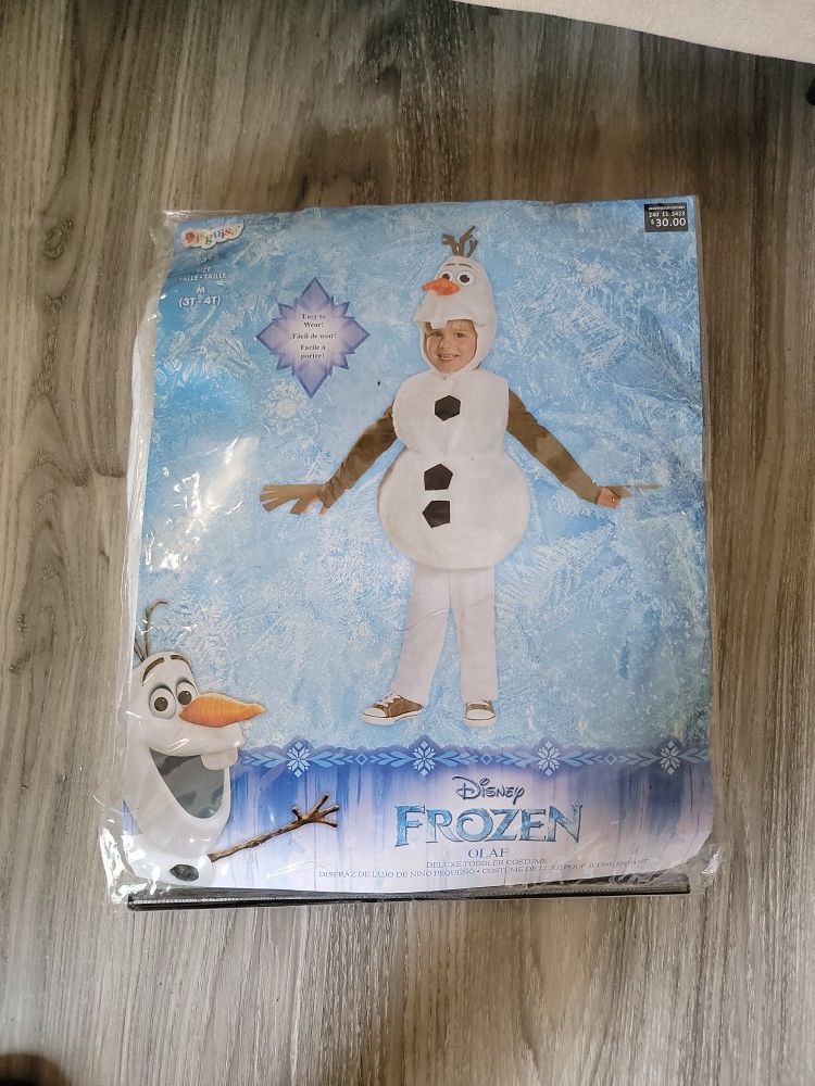 New Olaf Halloween Costume 3t - 4t Frozen Boys