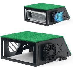 Golf Simulator Projector Cover, with cooling fan