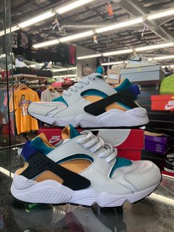 Nike Air Huarache White Blue Emerald Resin