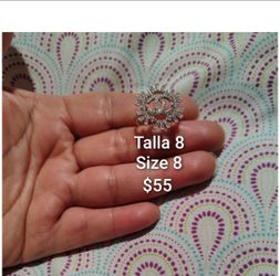 925  Sterling Silver Women's Ring/Anillo De Plata 925 Para Dama