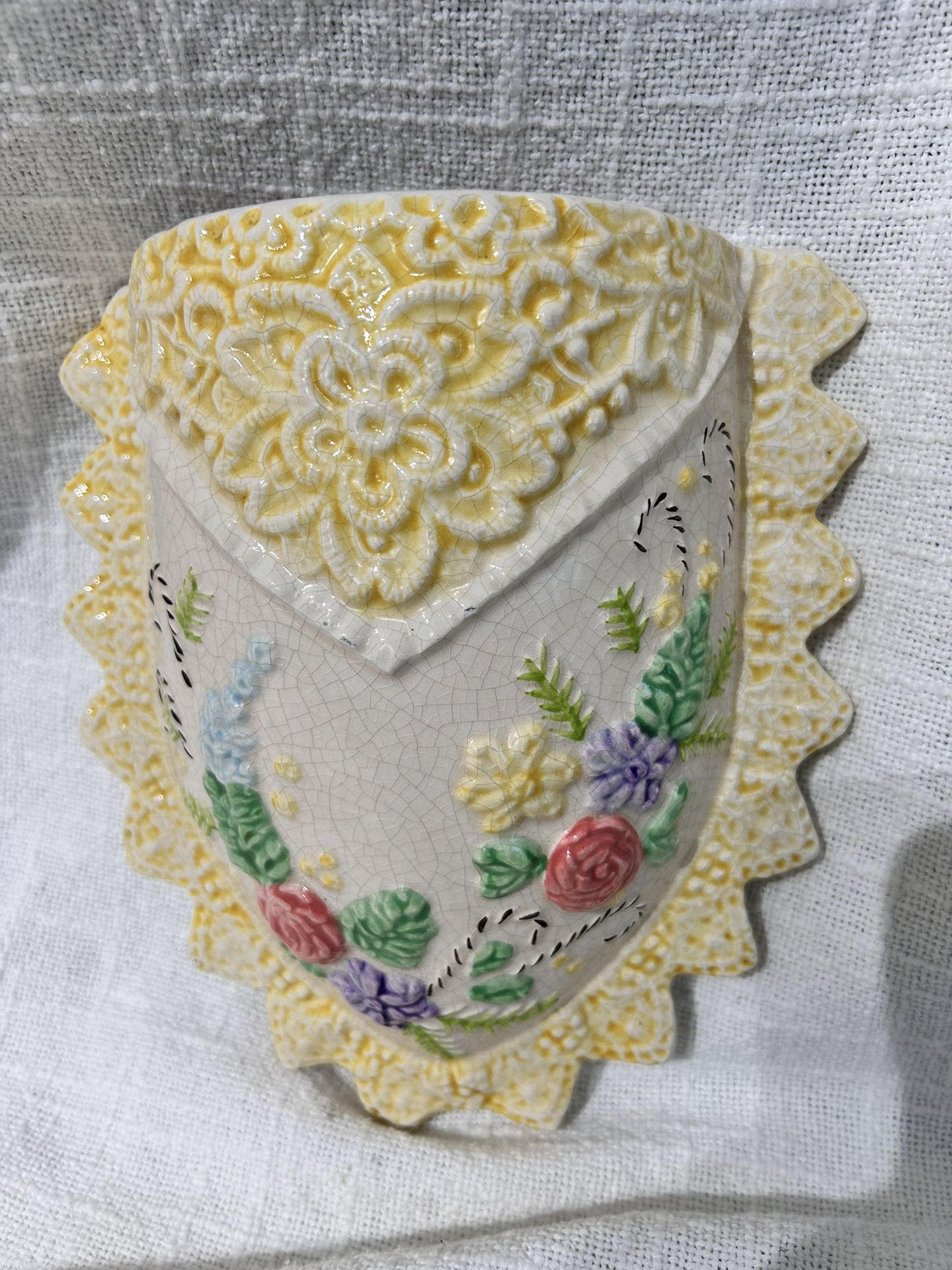 Vintage Look Wall Nosegay Planter
