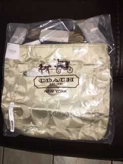 Coach monogram, cross body purse
