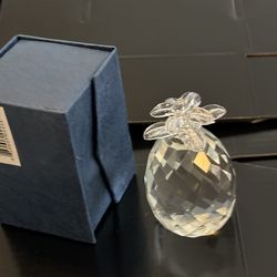 Saks fifth ave crystal pineapple paperweight  Over 2&12 Inches Tall Two Available
