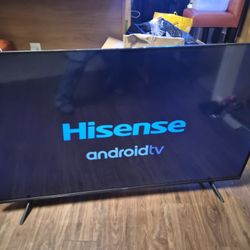 65" Hisense ANDROID SMART LED TV w/remote
