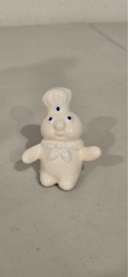 Vintage Pillsbury Doughboy Ceramic Mini Figurine (~2.5")