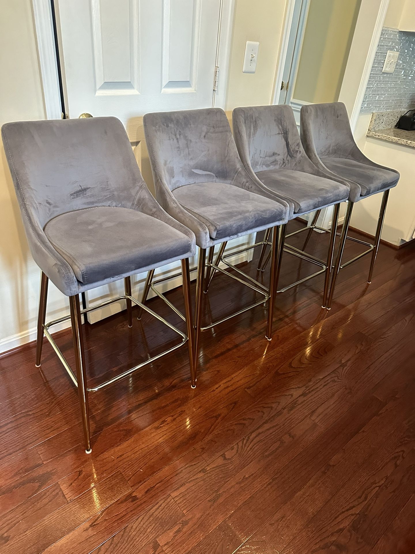 Velvet Counter height chair ($95 each)