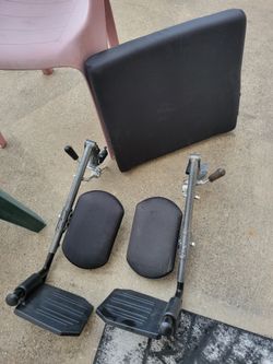Wheelchair parts. Cushion for seat and Footrests