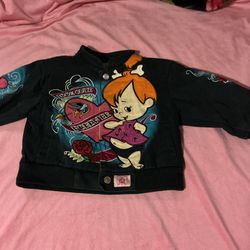 Vintage rare 2t pebbles from the flinstones jacket
