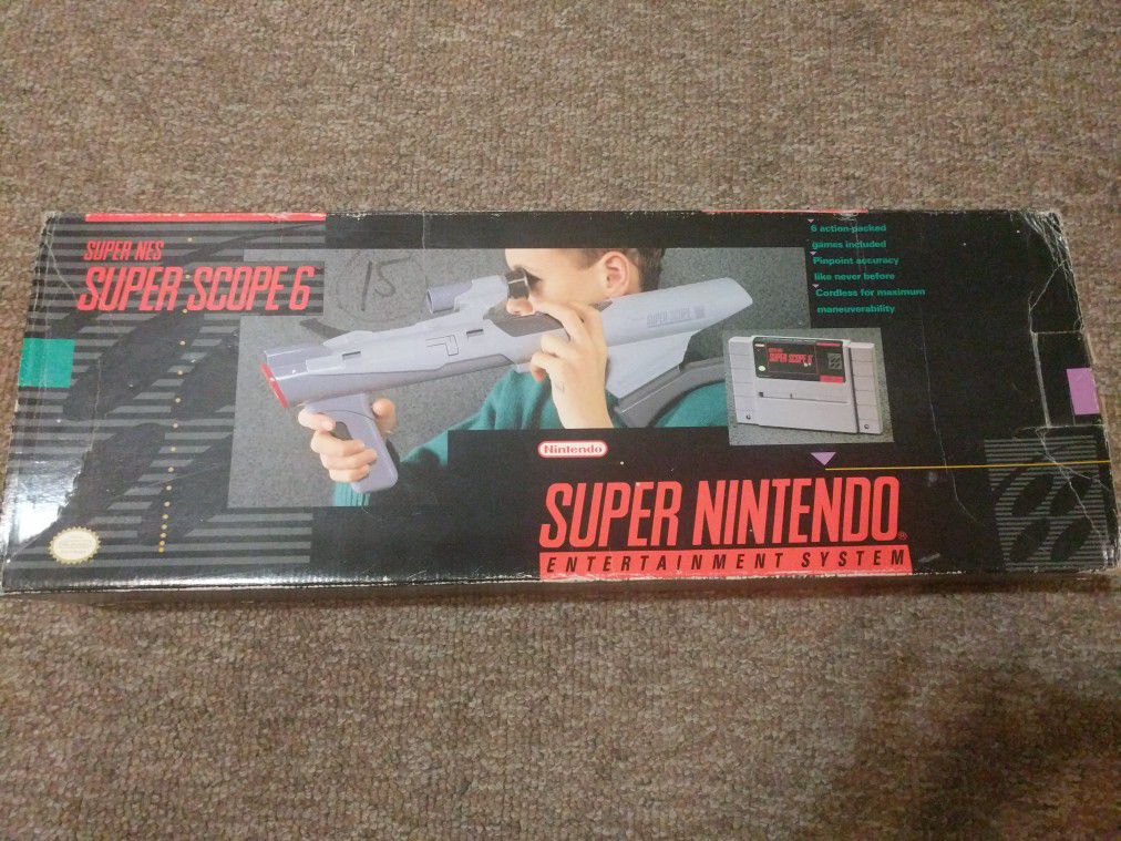 SNES super scope 6 super Nintendo