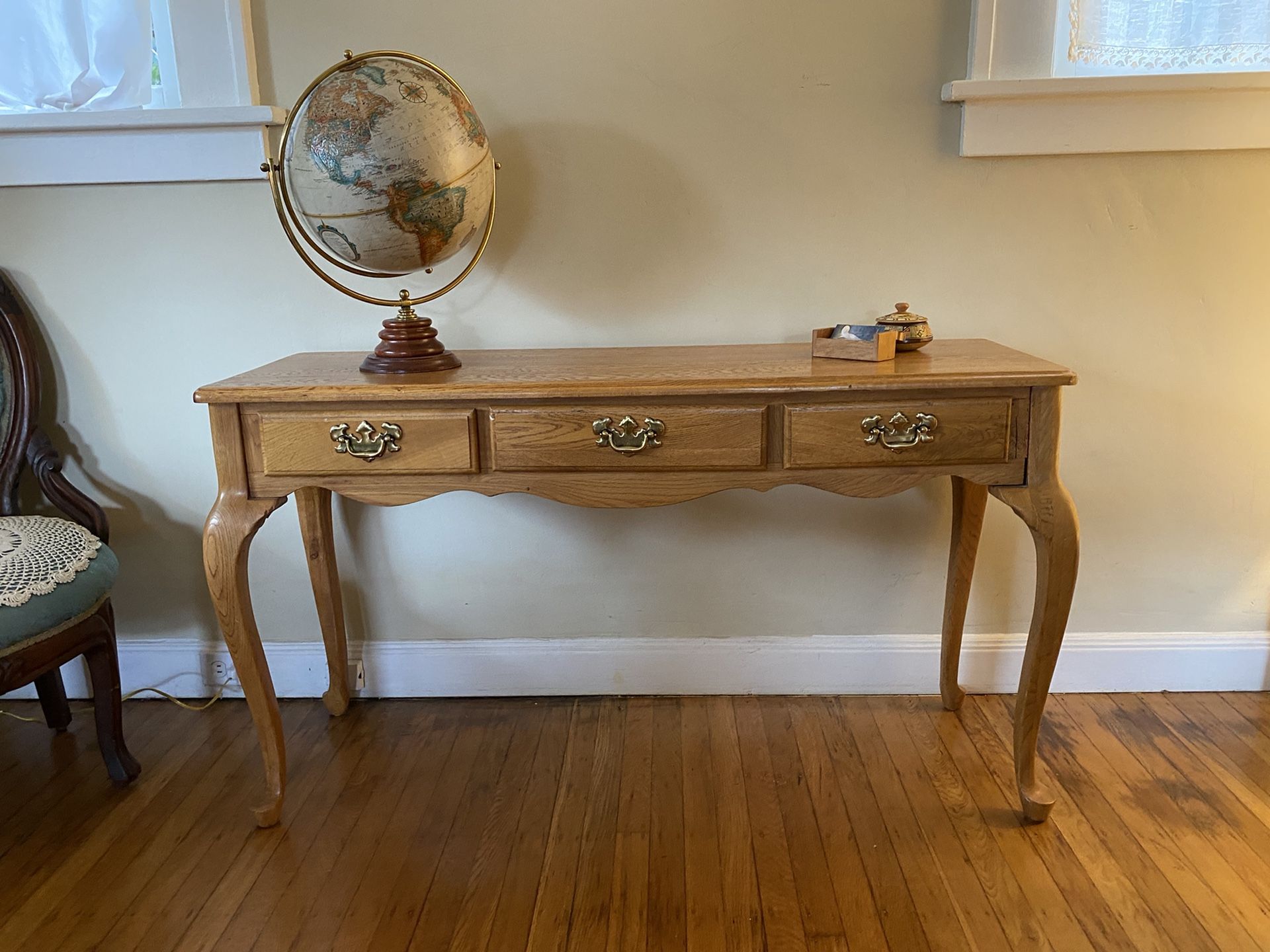 Traditional Oak Sofa Table- Console