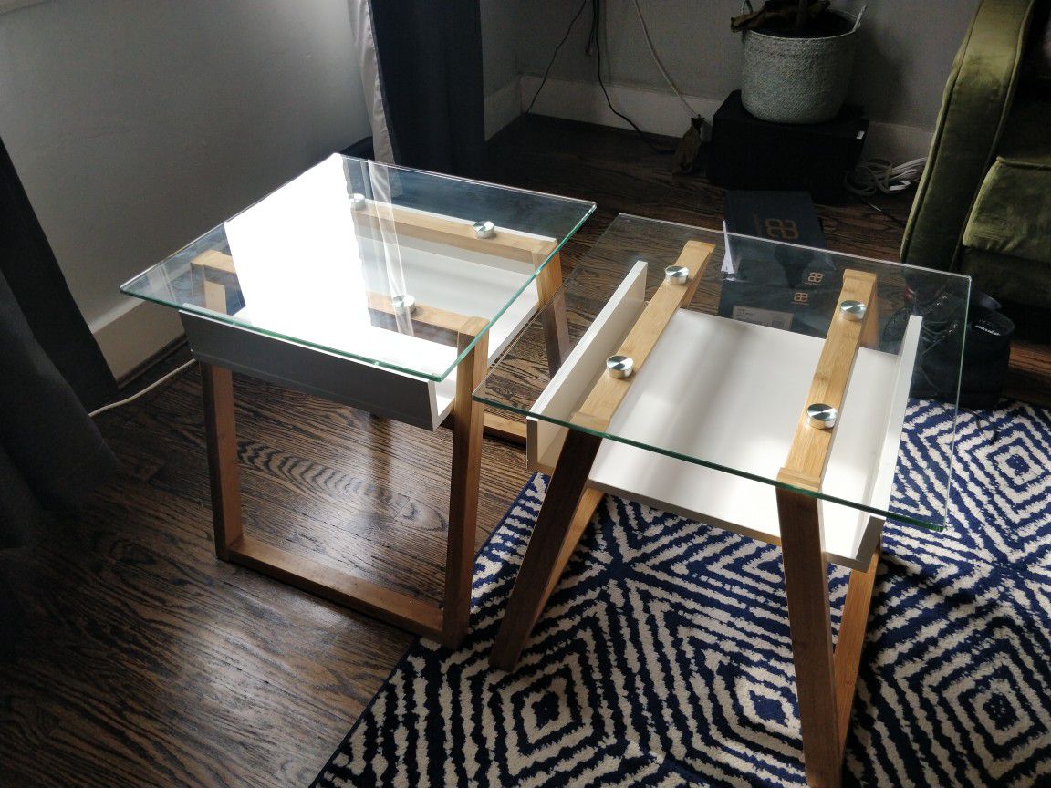 Strick and Bolton end tables (2)