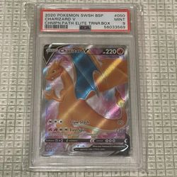 2020 POKEMON SWSH BLACK STAR PROMO #050 CHARIZARD V PSA 9