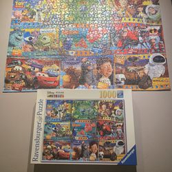 Like new Disney Pixar  Ravensburger puzzle- Toy Story Bugs Life Monsters Inc. Finding Nemo Incredibles Cars Ratatouille WallE