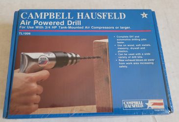 Campbell Hausfeld Air Powered Drill New/Sealed TL1006 