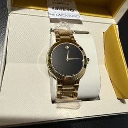 (Brand New) Movado Watch // Gold