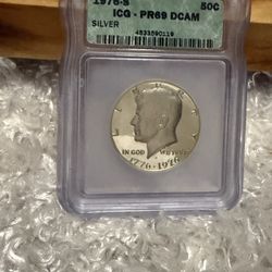  Almost Perfect Grade 69 Silver 1976 S Kennedy Half Dollar 