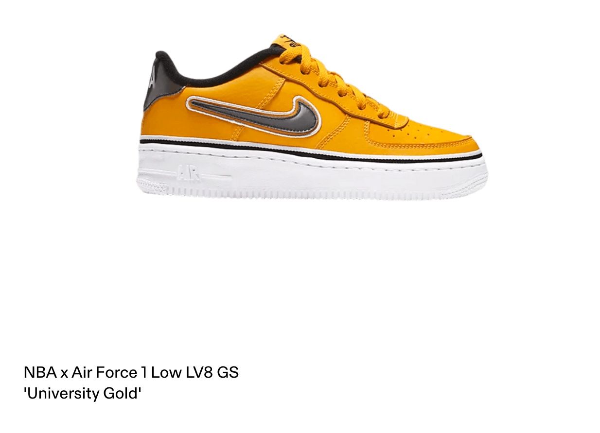 SIZE 6Y NIKE AIR FORCE 1 LV8 SPORT (GS) BV1248 700