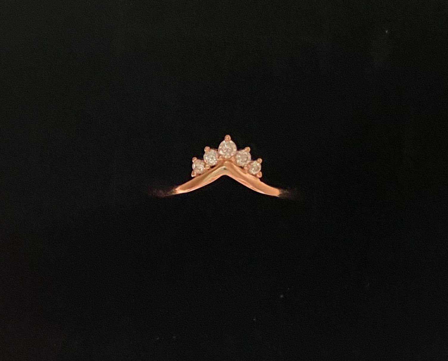 Rose Gold Band S925 Sz 7 Or 8