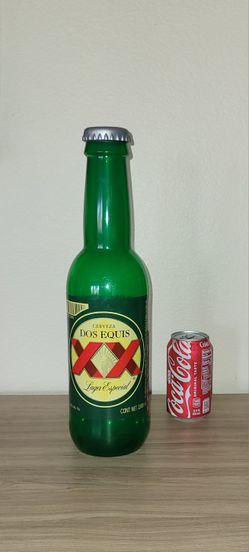 Giant Dos Equis XX hard plastic bottle for advertising