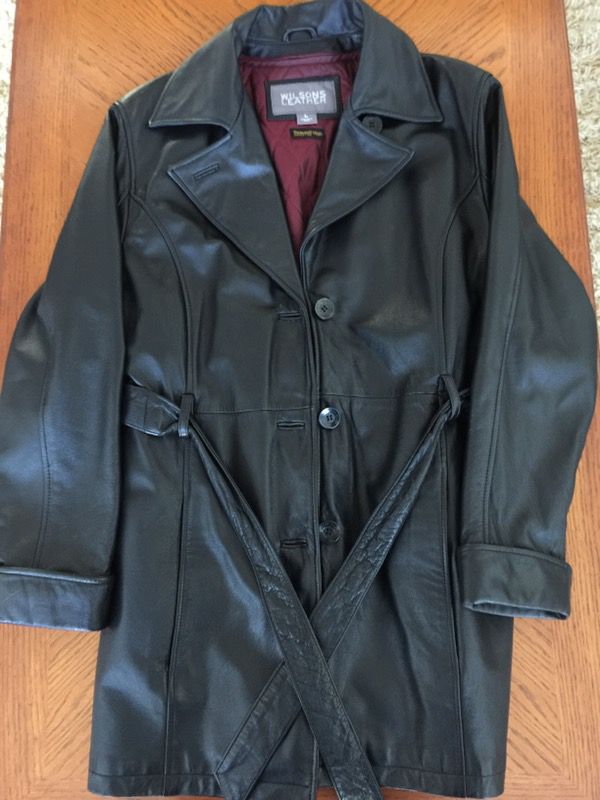 Women's leather coat