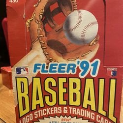 Fleer 1991 Baseball Logo stickers And Trading Cards 