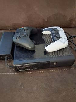 X Box  360 2 Controller  Power Cord TV Cord One Game 