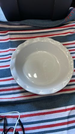 White Ceramic Pie Dish