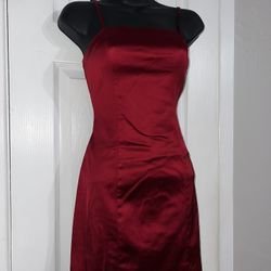 Red Satin Mini Dress Urban Outfitters