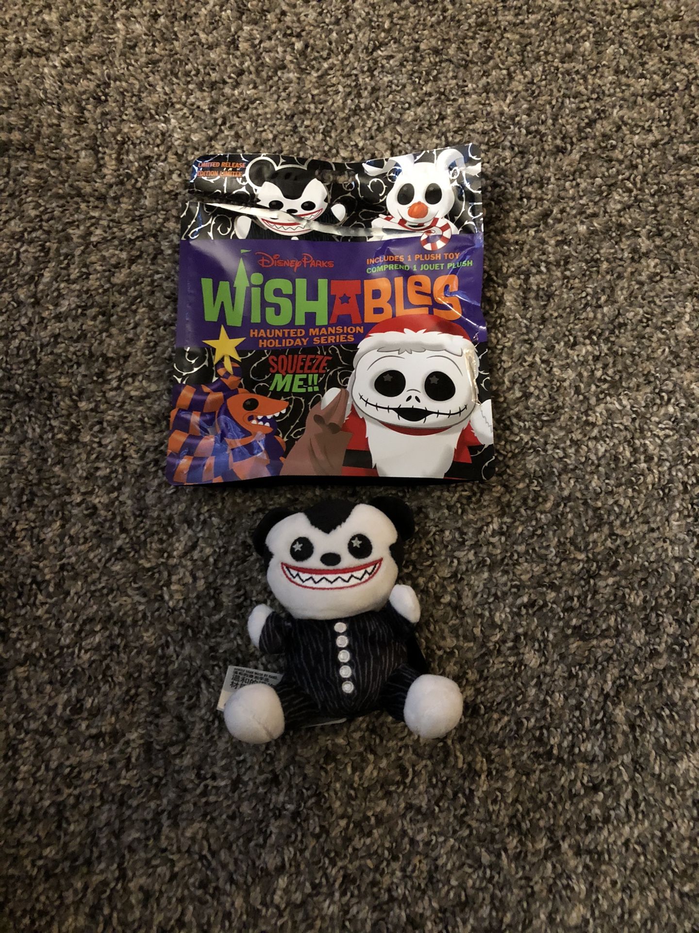 Disney Parks Wishable Vampire Teddy Nightmare Before Christmas Mystery Series