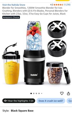 Nahida 1200W Personal Blender with Cups