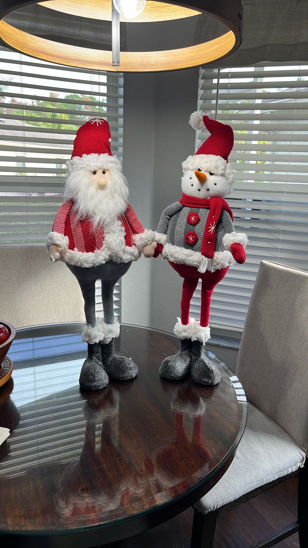 27” Santa And Snowman- $30.-obo