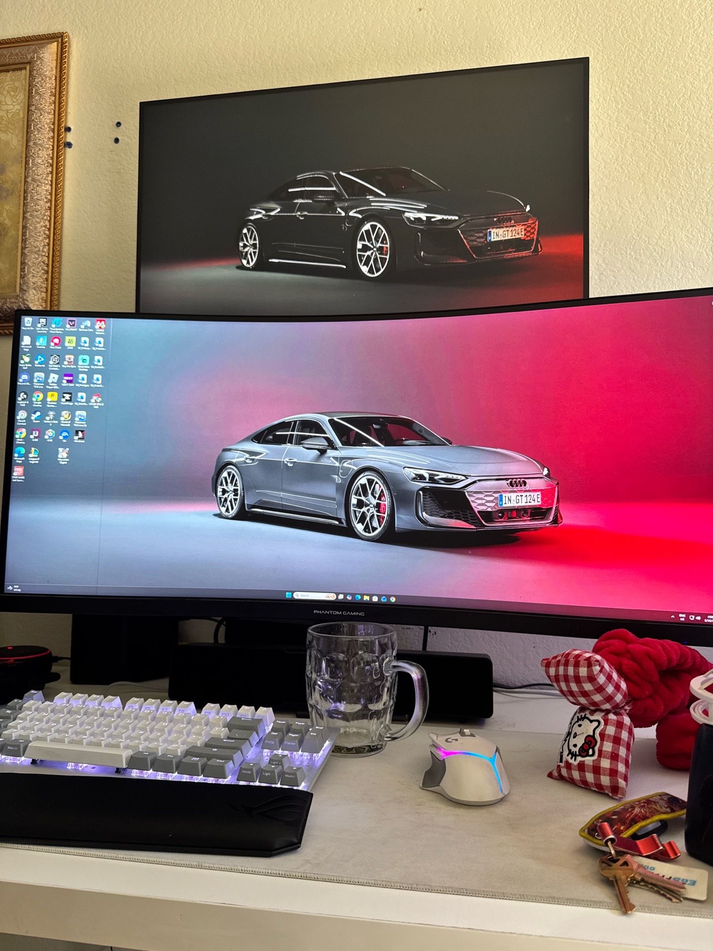 Phantom gaming monitor ultra wide and Dell monitor