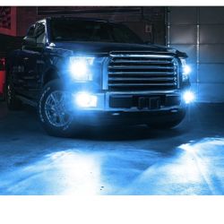 LED Headlights High Low Beam Fog Light Bulb