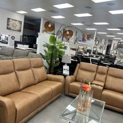 GENUINE LEATHER SOFA SET OOWER RECLINER  REGULAR PRICE $3799 