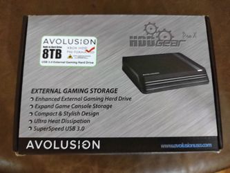 Avolusion HDDGEAR PRO X 8TB USB 3.0 External Gaming Hard Drive