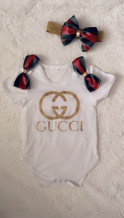 Beautiful Baby Girl Onesie And Headband
