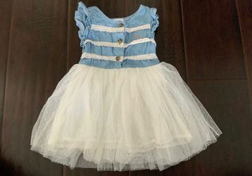 Calvin Klein tulle jeans dress size 2T