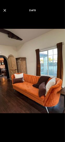 Burnt Orange Sofa
