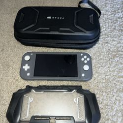 Nintendo Switch Lite With Grip And Travel Case