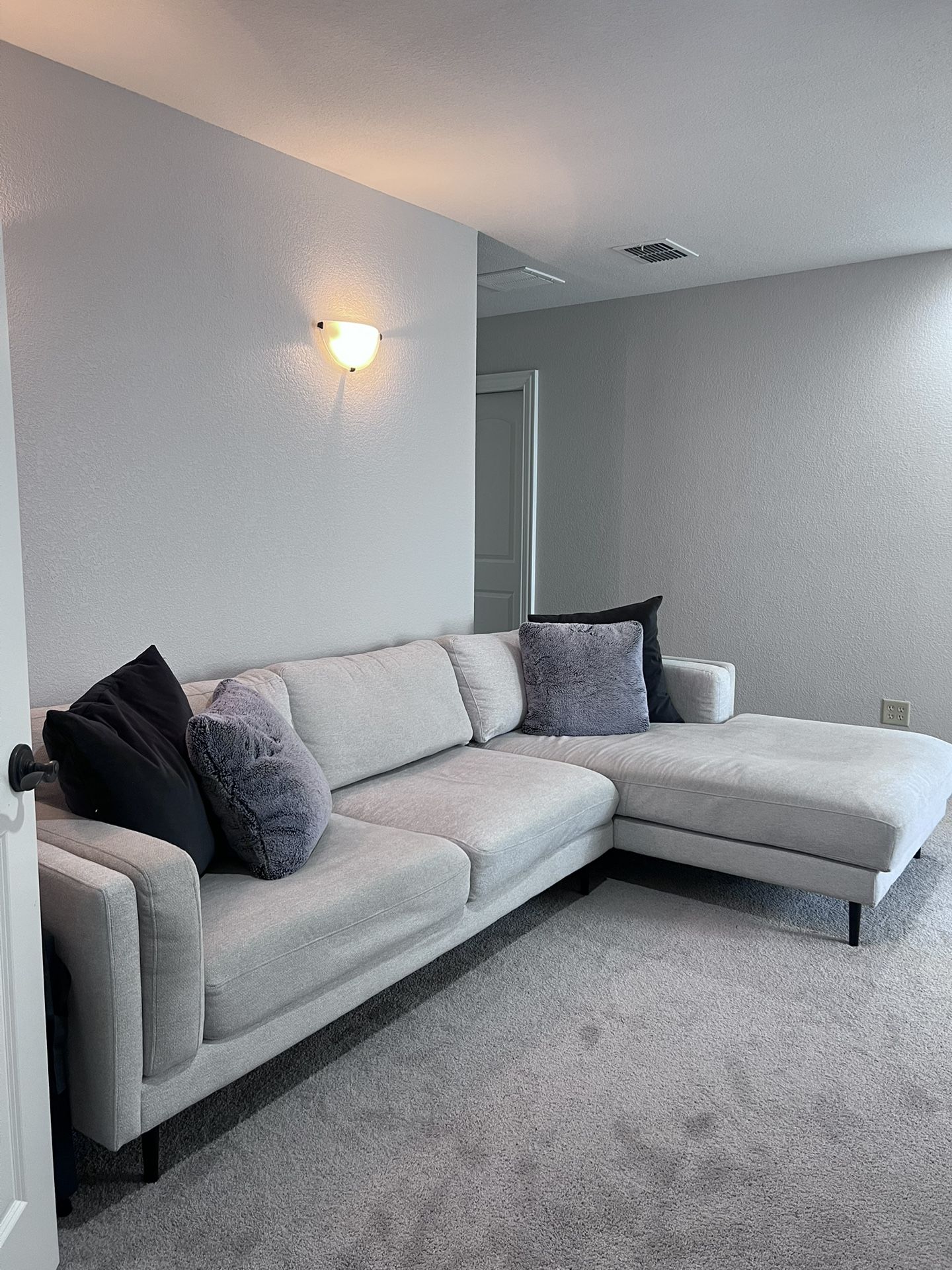 Off White Grayish Sectional