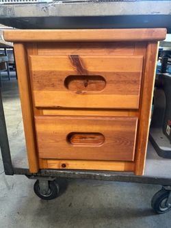 Wood night stand