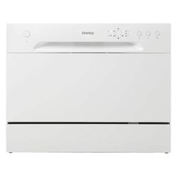 Danby
24 in. White CounterTop Front Control Dishwasher with 6-Cycles, 6 Place Settings Capacity