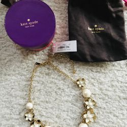 New Kate Spade Window Seat Bouquet Necklace - Style # o0ru1037