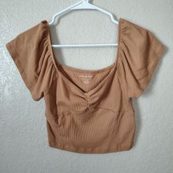 American Eagle Off The Shoulder Western Wear Top Size Small